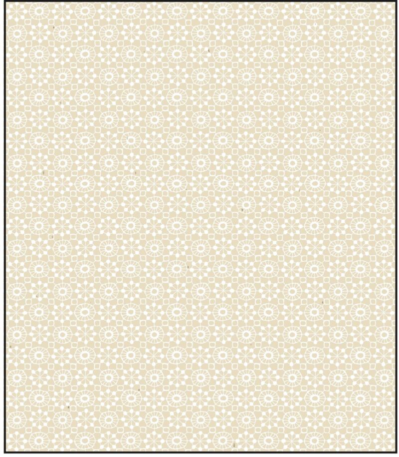 White on Cream Fabric 62601