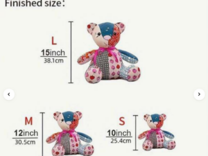 Alternative view of 10pcs/Set Memory Bear - L (15" - 38.1cm) Template Ruler Set