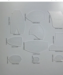 Alternative view of 10pcs/Set Memory Bear - M (12" - 30.5cm) Template Ruler Set