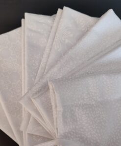 White on White 7 Piece Fat Quarter Bundle