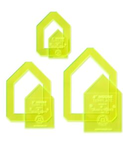 Daisy and Grace Quilt As You Go 2", 3" and 4" House Template Bundle