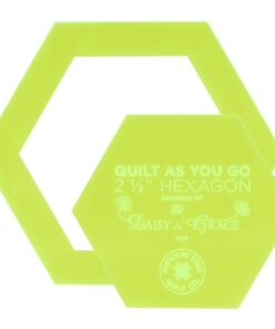 Daisy and Grace Quilt As You Go 2 1/2" Hexagon Template