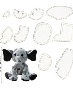 10pcs Memory Elephant Template Ruler Set - Small