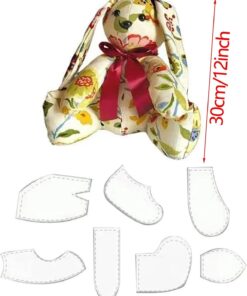 7pcs Memory Rabbit Template Ruler Set - 12" - Large