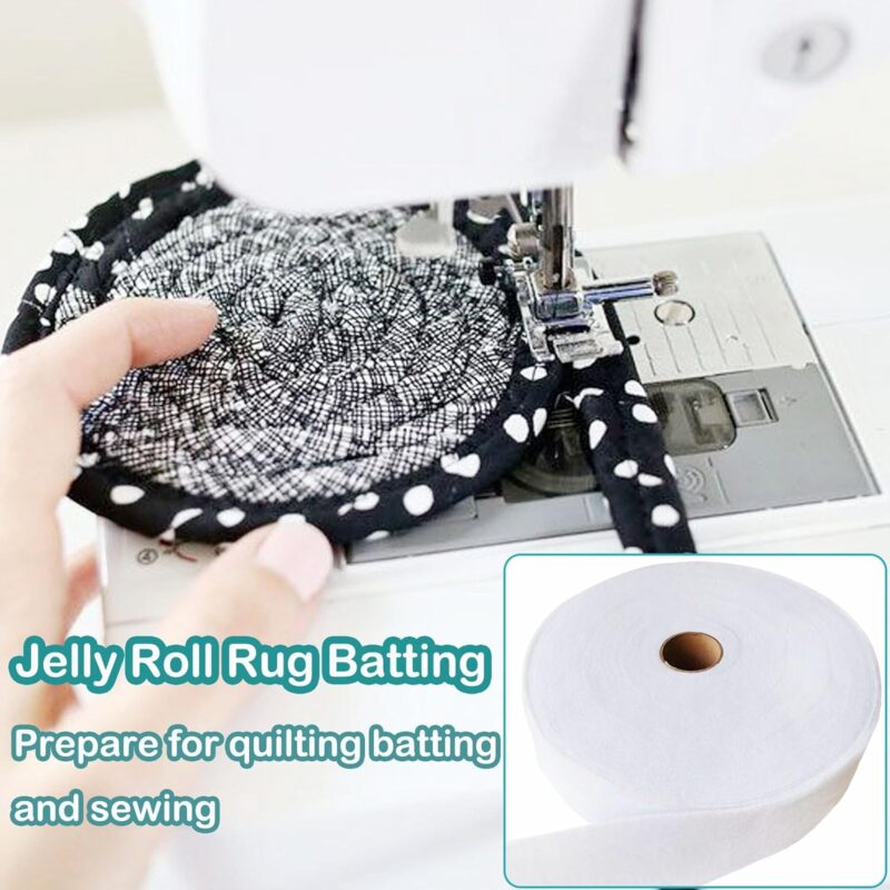 Cotton Blend Batting for Jelly Roll Rugs 2 1/4" x 50Yard - Image 2