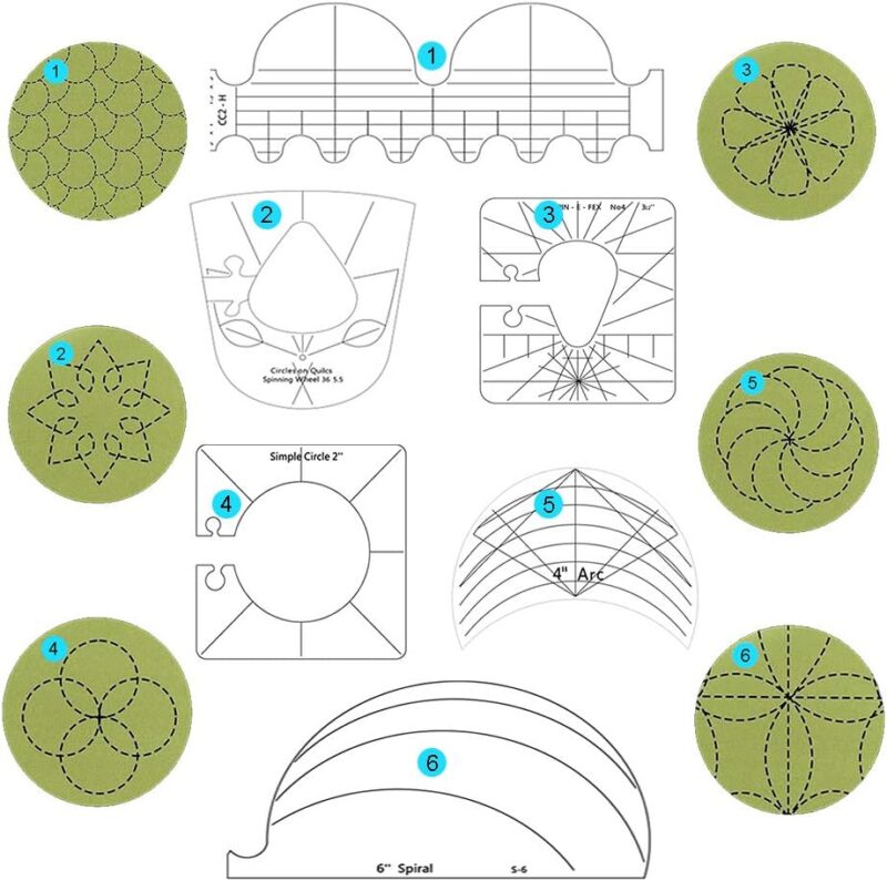 Quilting Template 6 Piece - Image 3