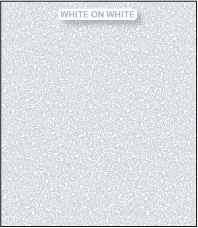 White on White Fabric 95501