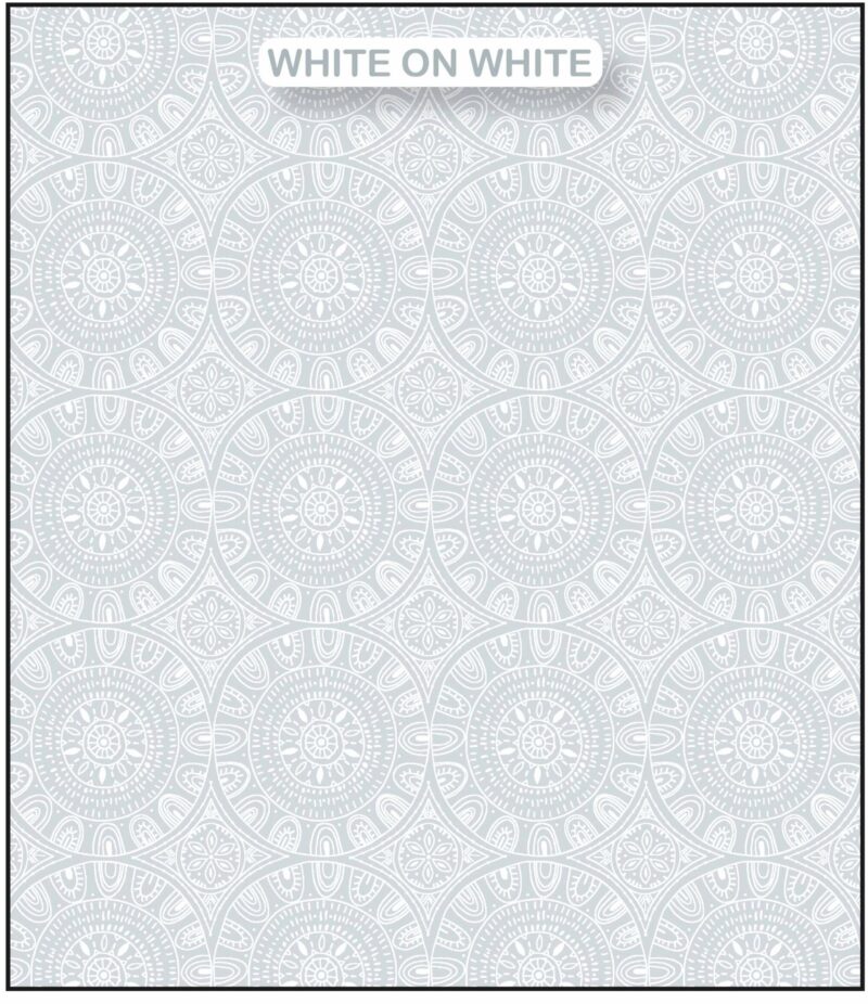 White on White Fabric 95601
