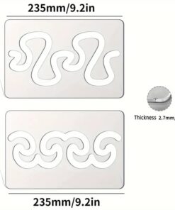 Alternative view of Free Motion Quilting ruler A