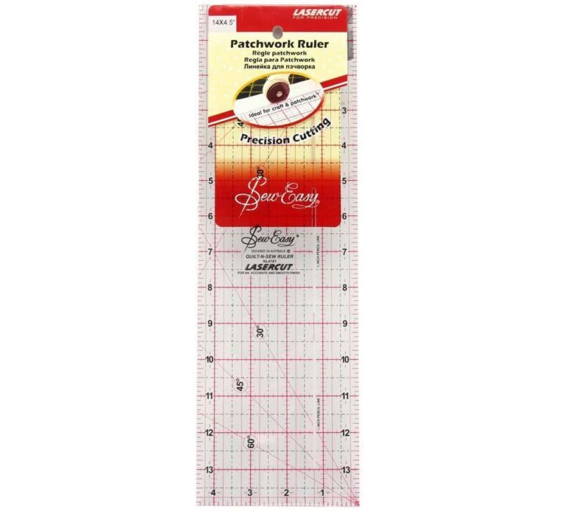 Sew Easy Quilt-n-Sew Ruler 14 x 4.5"