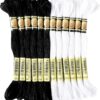 Embroidery Skeins Black & White