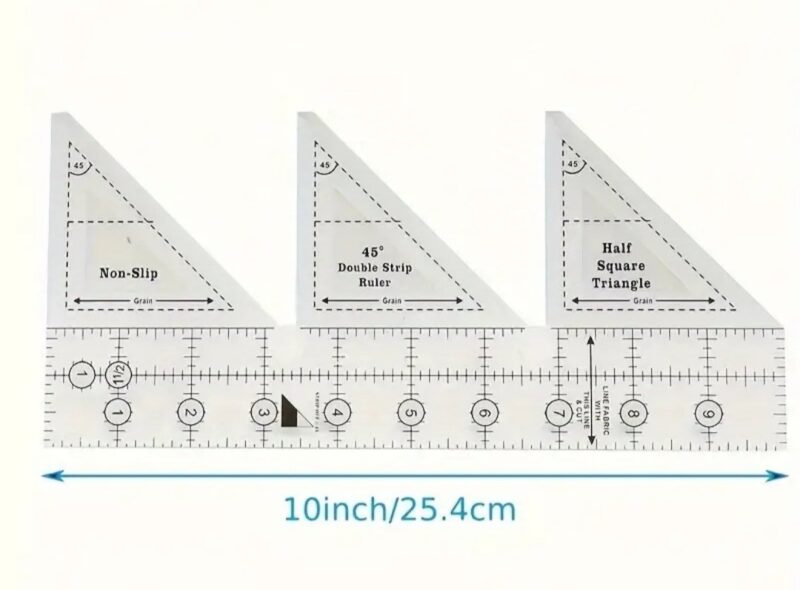 45Deg Double Strip Ruler