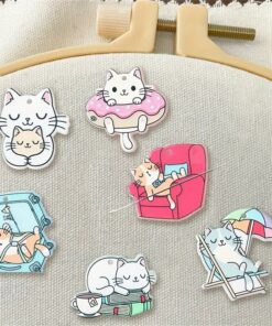 Magnetic Needle Minder - Cats