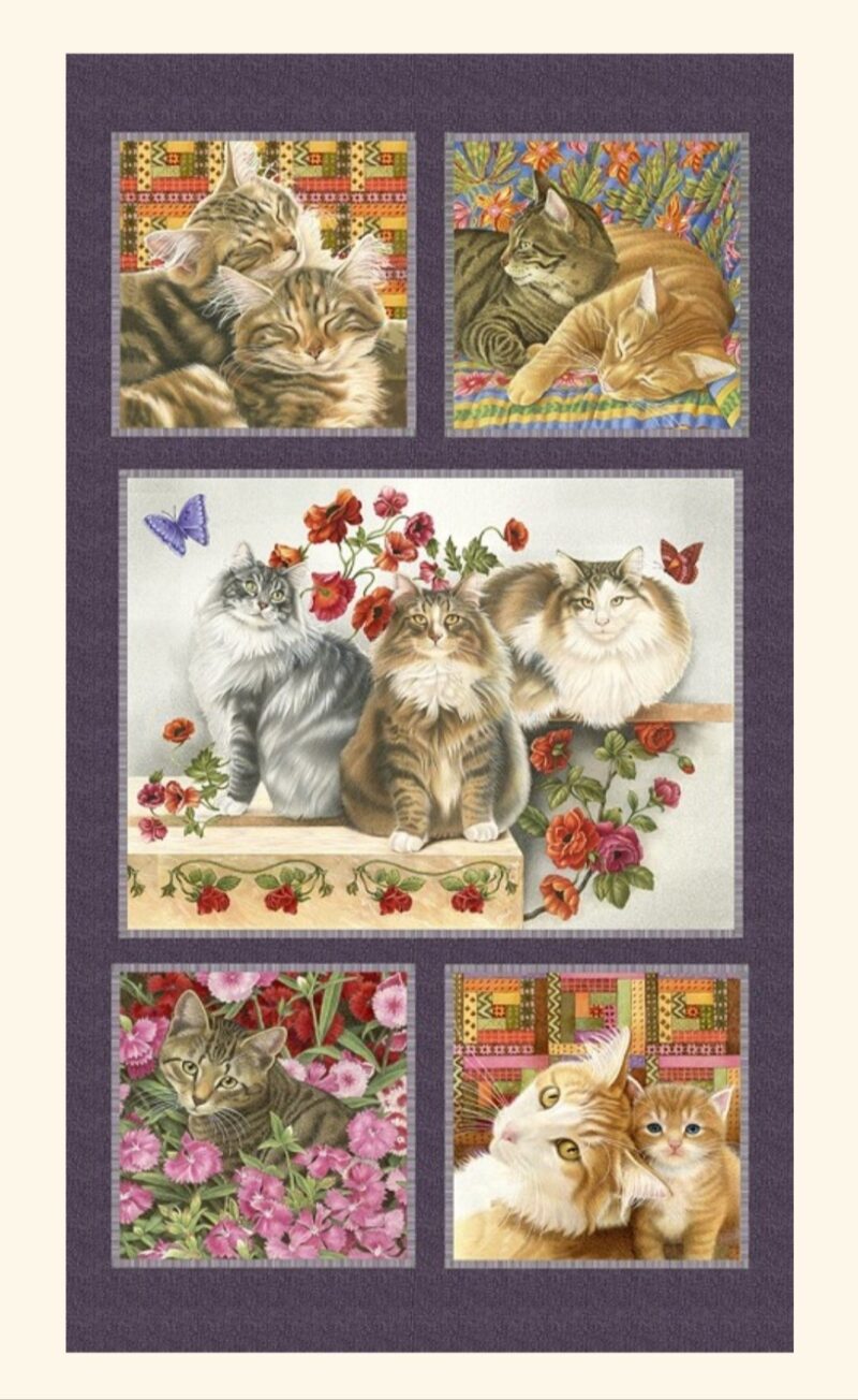 Cats 'n Quilts - Panel