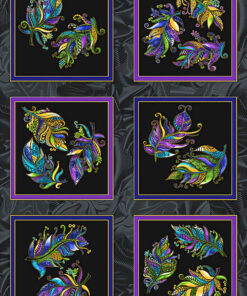 Luminescent Leaves - Frond Blocks Panel