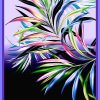 Posh Palms - Columbine Purple panel