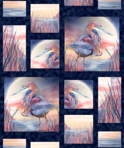 Spirit Of The Heron - Lunar Blocks Panel