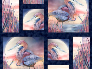 Spirit Of The Heron - Lunar Blocks Panel