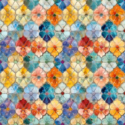 Moroccan Blues collection fabric