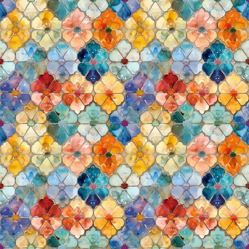Moroccan Blues collection fabric