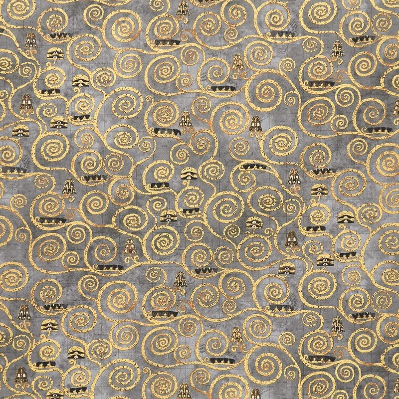 Gustav Klimt Swirls Charcoal