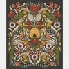Bee Garden Black Metallic Panel