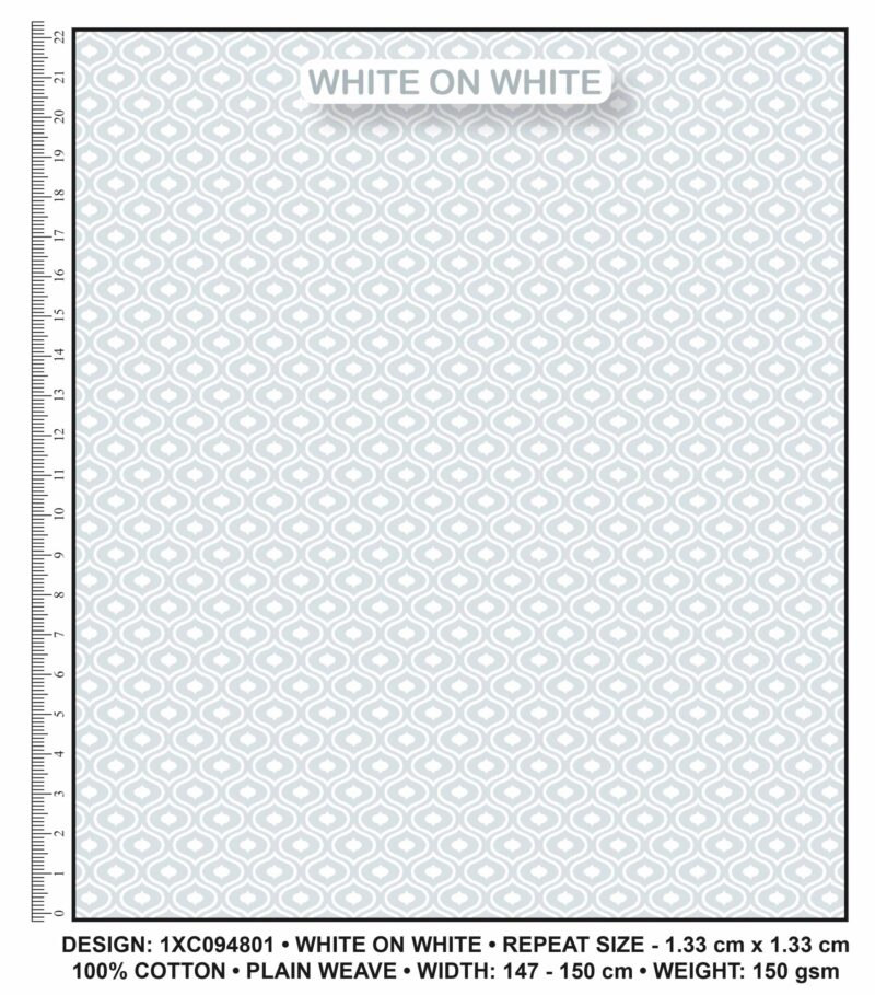 White on White Fabric 94801
