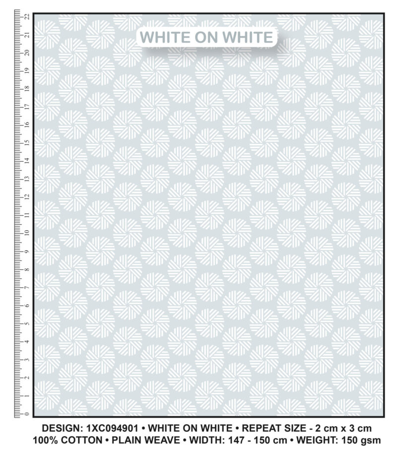 White on White Fabric 94901
