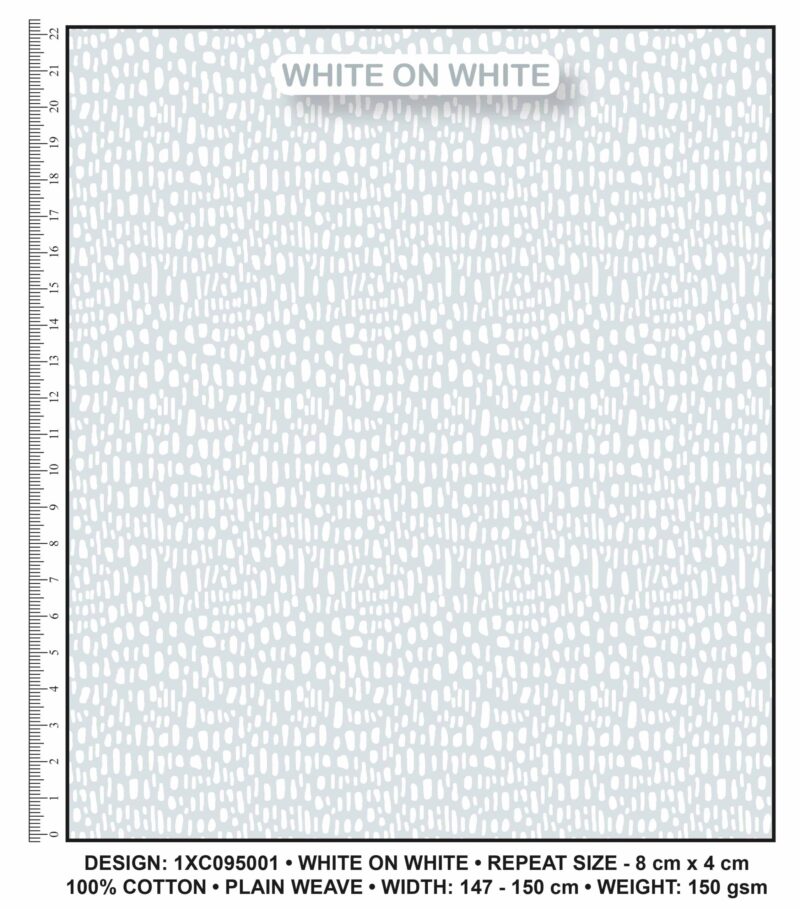 White on White Fabric 95001