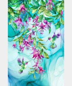 Concerto - Hummingbird Pale Blue Multi Panel