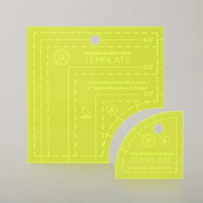 Missouri Star Drunkard's Path Circle Template Set - Mini
