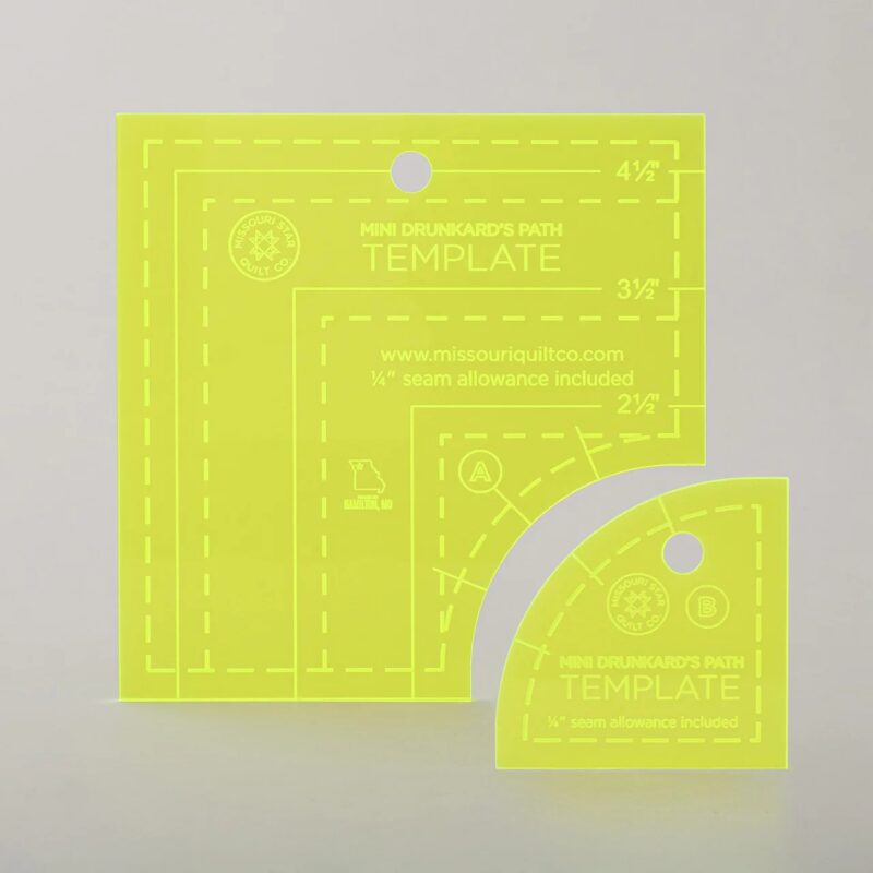 Missouri Star Drunkard's Path Circle Template Set - Mini