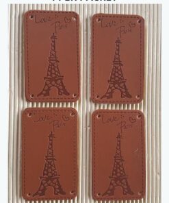 Leather Tag LOVE IN PARIS