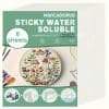 Sticky Water Soluble Paper