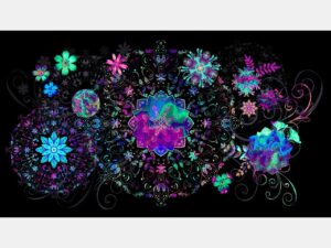 Giverny Favorites Jewel Fabric Panel