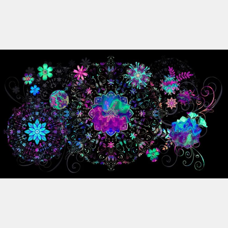 Giverny Favorites Jewel Fabric Panel