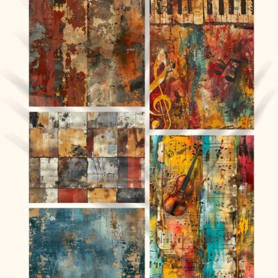 Vintage distressed Fat Quarters