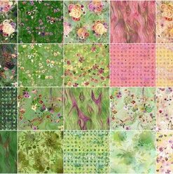 Alternative view of Green Garden Favorites Charm Pack