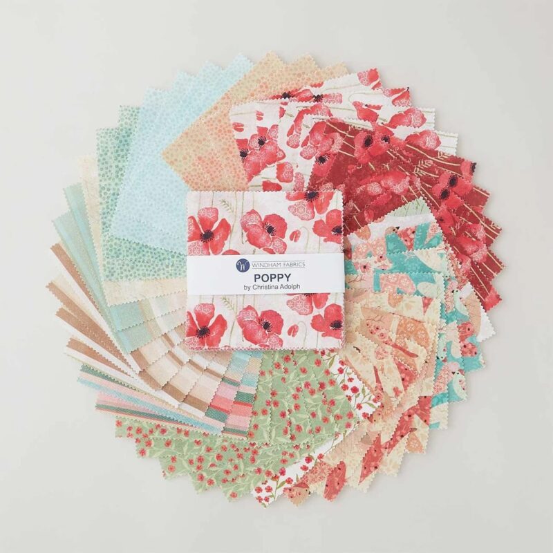 Poppy Favorites 5" Squares