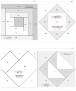 Paper Foundation Piecing Papers – 4 Inch