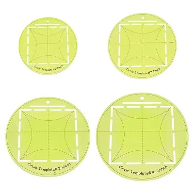 Circle Templates 4 Piece