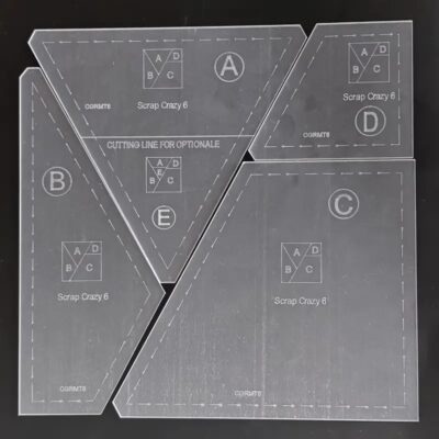 Scrap Crazy 6 Quilting Ruler Template