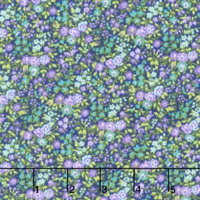 Keepsake Calico - Flower Fields Purple  - 3 yard cut