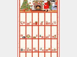 Jolly St Nick - Advent Metallic Multi Panel