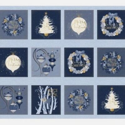 Christmas Shimmer Fabric Panel