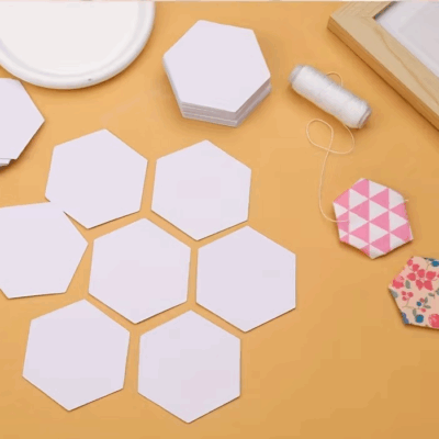 EPP 1" Hex paper templates