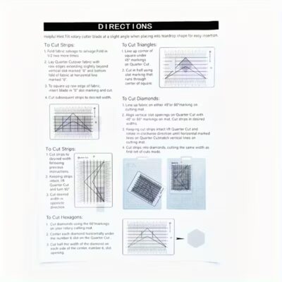 Alternative view of Quarter Cut Slotted Ruler 6.5" x 12"