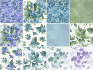 Alternative view of Watercolor Hydrangeas Favorites Charm Pack