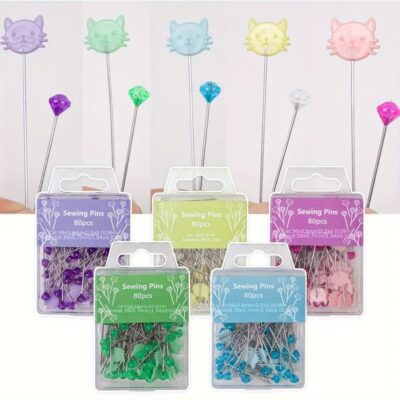 Sewing Pins Cats & Diamonds