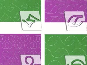 4 Pce Free Motion Quilting Ruler Set -FF